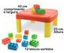 Imagem de Mesa Infantil Kids Pedagógica com 12 Blocos Grandes Simo Toys 305 - Simo Plast