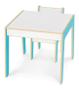 Imagem de Mesa Infantil MDF Junges Azul Com 1 Cadeira Didática Resistente Para Brincar 991