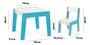 Imagem de Mesa Infantil MDF Junges Azul Com 1 Cadeira Didática Resistente Para Brincar 991