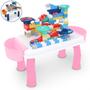 Imagem de Mesa Infantil Para Atividades Interativas Com Blocos de Montar