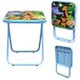 Imagem de Mesa infantil para crianças utilaço 2 cadeiras e 1 mesa azul