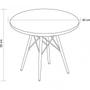 Imagem de Mesa Infantil Redonda Tampo MDF Eiffel