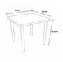 Imagem de Mesa Infantil Reforçada - LG flex - Tampo De Madeira e Pés Com Base Metálica