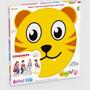 Imagem de Mesa infantil tiger madeira mesinha didatica com cadeira banquinho desmontavel kit amarela animalkids junges