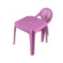 Imagem de Mesa Infantil  Ursinho com 01 Cadeira Plástica Várias Cores