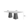 Imagem de Mesa Inovare 180 Tp Mdf Vidro/canto Reto com 6 Cadeiras Bugatti