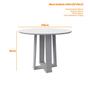 Imagem de Mesa Isabela Off White 100x100 para 4 Cadeiras N Ceval