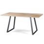 Imagem de Mesa Jantar Boston Cor Driftwood Base Aço Grafite 160cm - 45340