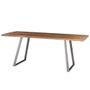 Imagem de Mesa Jantar Boston Cor Rustic Brown Base Aço Grafite 190cm - 64915