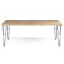 Imagem de Mesa Jantar Bronx Madeira Driftwood Pes Aco Grafite 160cm - 38357