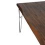 Imagem de Mesa Jantar Bronx Retangular Live Edge Rustic Brown Base Grafite 140cm - 54484