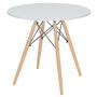 Imagem de Mesa Jantar Cozinha Eames Eiffel Com Tampo 80 Cm Branco