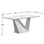 Imagem de Mesa Jantar DJ Móveis Forme/Ariel Tp Vd 180 Off White