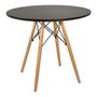 Imagem de Mesa Jantar Eames Eiffel 90cm 4 Cadeiras Eames Eiffel Preta