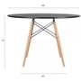 Imagem de Mesa Jantar Eiffel 100cm Redonda Moderno