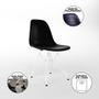 Imagem de Mesa Jantar Industrial Retangular Filadélfia Preta 137x90cm com 4 Cadeiras Eames Pretas Base Ferro B