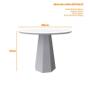 Imagem de Mesa Jantar Isis 100X100 Sem Vidro Ype - NC