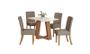 Imagem de Mesa Jantar Lins 120 4 Cadeiras Malu Amendoa - Henn
