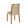Imagem de Mesa Jantar Luxo Jade 160x90cm Preto com 6 Cadeiras Estofadas Veludo Bege Base Madeira Maciça Mel