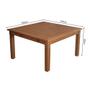 Imagem de Mesa Jantar Quadrada Celina 1,50m Madeira Maciça 8 Cadeiras Paris Pés Alumínio Castanho