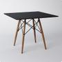 Imagem de Mesa Jantar Quadrada Eiffel 80cm Preto Mdf Charles Eames