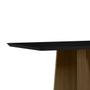 Imagem de Mesa Jantar Retangular 120 x 80 Com Vidro 3mm Julia Sem Cadeiras - Imbuia - Preto - ÉdeCasaMóveis