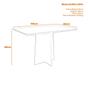 Imagem de Mesa Jantar Retangular 120 x 80 Com Vidro 3mm Julia Sem Cadeiras - Imbuia - Preto - ÉdeCasaMóveis