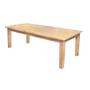 Imagem de Mesa Jantar Retangular Madeira Maciça Aurora 200x100 com 8 Cadeiras Paris Base Alumínio - Natural