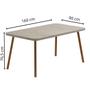 Imagem de Mesa Jantar Stellar Retangular 160cm + 6 Cadeiras Soft PR