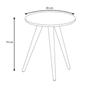 Imagem de Mesa Lateral 45cm Tampo em MDF Esmeralda