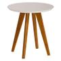 Imagem de Mesa Lateral Ambiente Classic Redonda Off White - Imcal