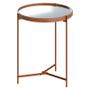Imagem de Mesa Lateral Aqua Grande com Espelho Cobre - Imcal