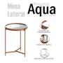 Imagem de Mesa Lateral Aqua Pequena com Espelho Cobre - Imcal