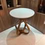 Imagem de Mesa Lateral Bella 50x60cm (pé Cebola) Vidro