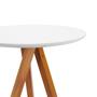 Imagem de Mesa Lateral Centro Auxiliar Sala Quarto Escritório Redonda Madeira Decorativa Moderna Classic