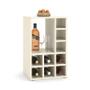 Imagem de Mesa Lateral Com Adega Bar Aparador Compacta Off White Comprar Móveis Em Casa