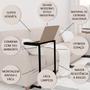 Imagem de Mesa Lateral Decorativa Sofá ou Cama Delin Dicarlo Encaixe Multiuso Madeira e Aço Resistente