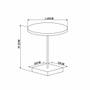 Imagem de Mesa Lateral Geométrica 45cm Complementos Artesano