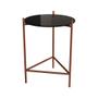 Imagem de Mesa Lateral Industrial Marbella Cobre com Preto 