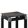 Imagem de Mesa Lateral Malva Preto Tampo Vidro De 41 x 41 cm Artefamol