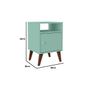 Imagem de Mesa Lateral p/ Sala RT3145 c/ 1 Porta Rustico - Movelbento