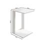 Imagem de Mesa Lateral Para Notebook Quarto Namur Branca