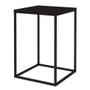 Imagem de Mesa Lateral Quadrada Cube Preta 58 cm