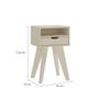 Imagem de Mesa Lateral Retangular Vip Off White