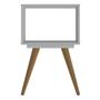 Imagem de Mesa Lateral Retro 40 1 Nicho Branco - Olivar Móveis