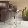 Imagem de Mesa Lateral Sunny Cobre com Vidro