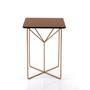 Imagem de Mesa Lateral Sunny Cobre com Vidro