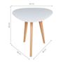Imagem de Mesa Lateral Triangular Munique Branca