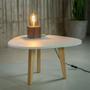 Imagem de Mesa Lateral Triangular Munique Branca