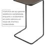 Imagem de Mesa Lateral Ultraflex - Lf 5011 68x40x33 Cm Concreto/Preto